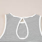 Striped Print Ribbed Knit Sleeveless Top - 7 Semicolon Couture