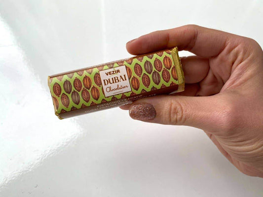 Pistachio Praline Dubai Chocolate Bar – 37gr - 7 Semicolon Couture