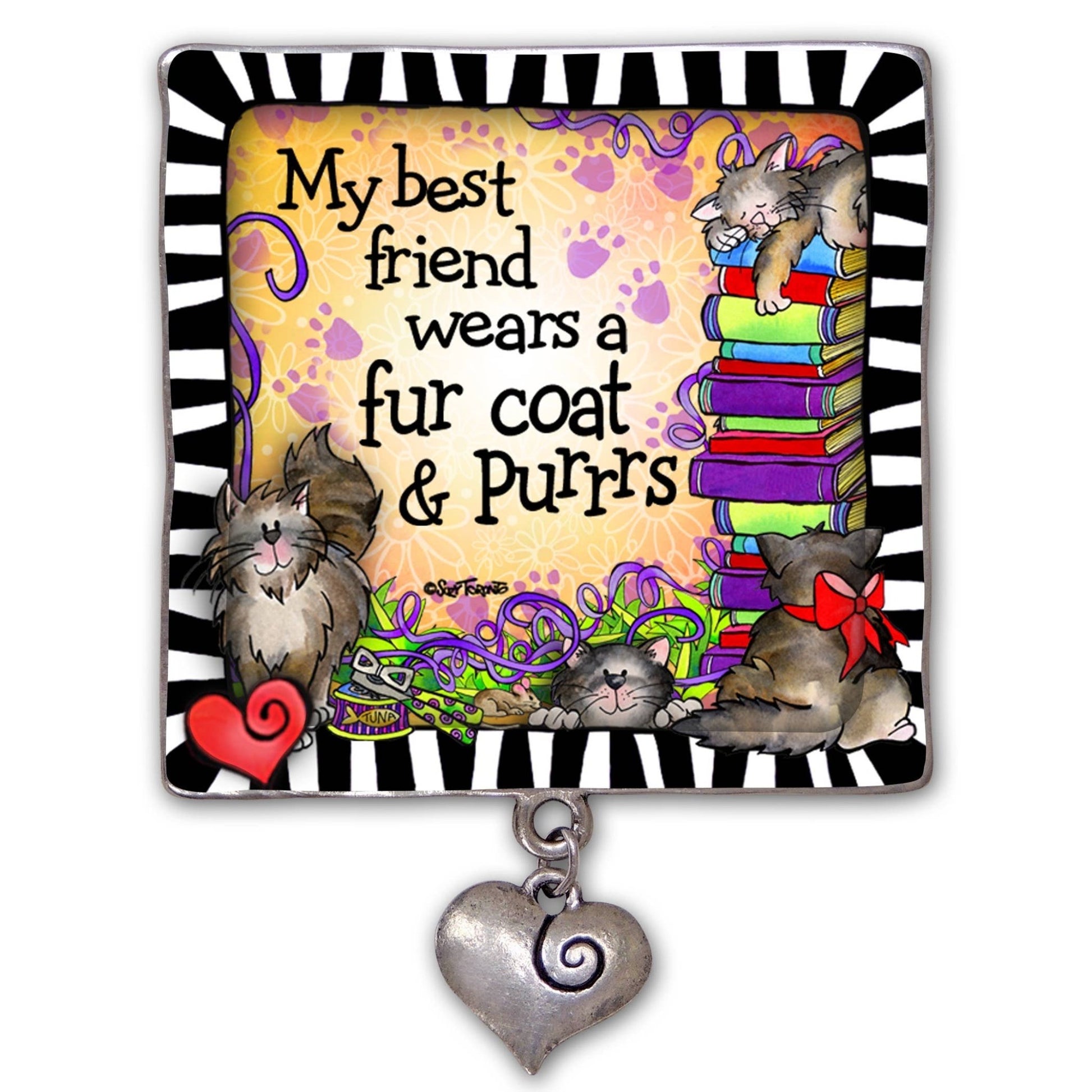 Artmetal Magnets by Suzy Toronto - 7 Semicolon Couture