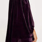 Bishop Sleeve Button Up Velvet High Low Shirt - 7 Semicolon Couture