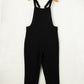 Black Adjustable Buckle Straps Cropped Jumpsuit - 7 Semicolon Couture