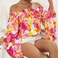 Bright Floral Off the Shoulder - 7 Semicolon Couture