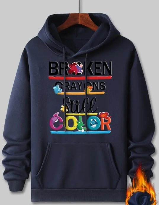 Broken Crayons Hoodie - 7 Semicolon Couture