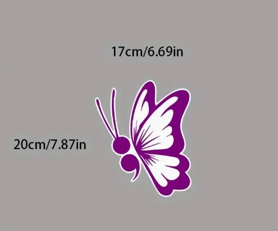 Butterfly Semicolon Vinyl Decal - 7 Semicolon Couture