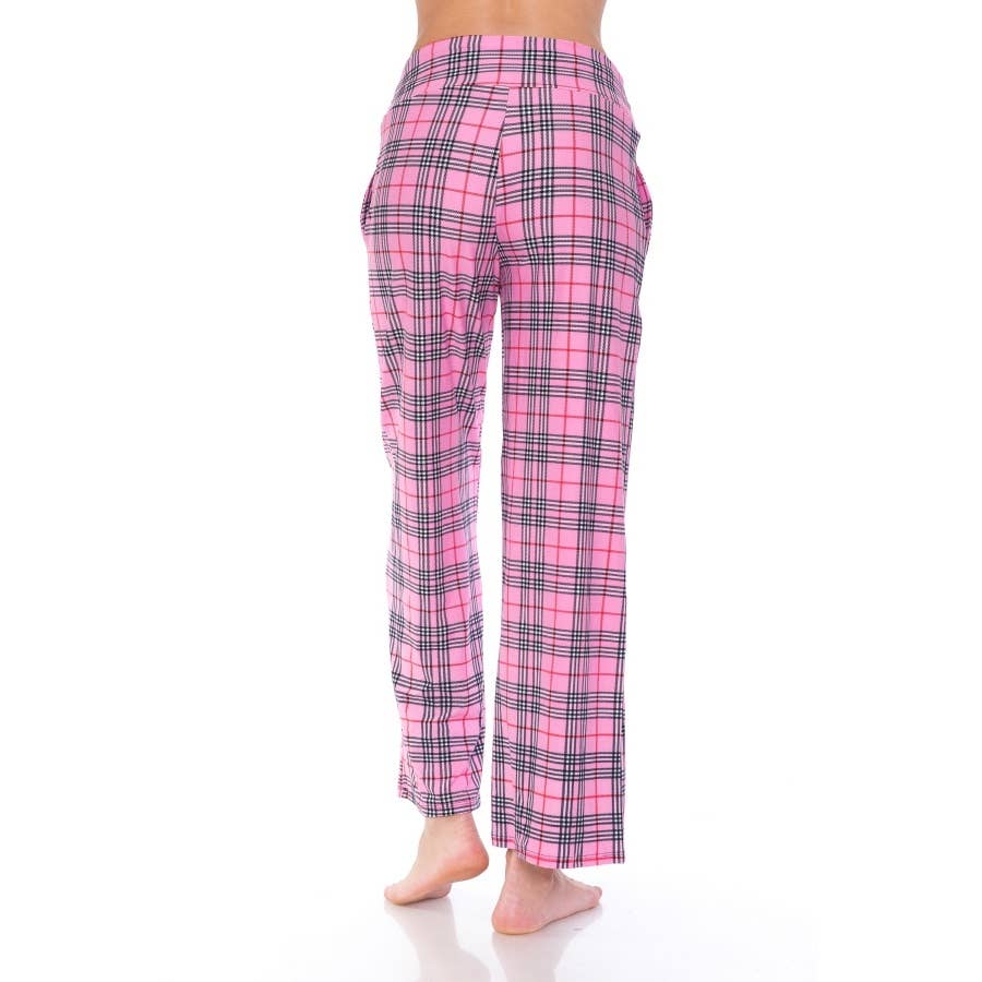 Buttery Soft Print Pajama Pants with Drawstring - 7 Semicolon Couture