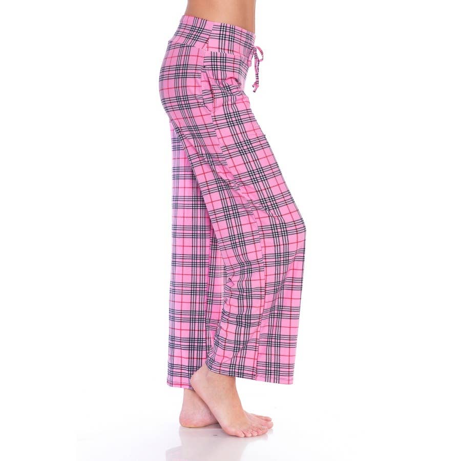 Buttery Soft Print Pajama Pants with Drawstring - 7 Semicolon Couture