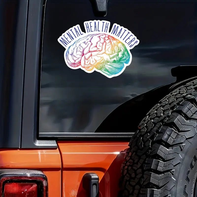 Colorful Brain Sticker - 7 Semicolon Couture