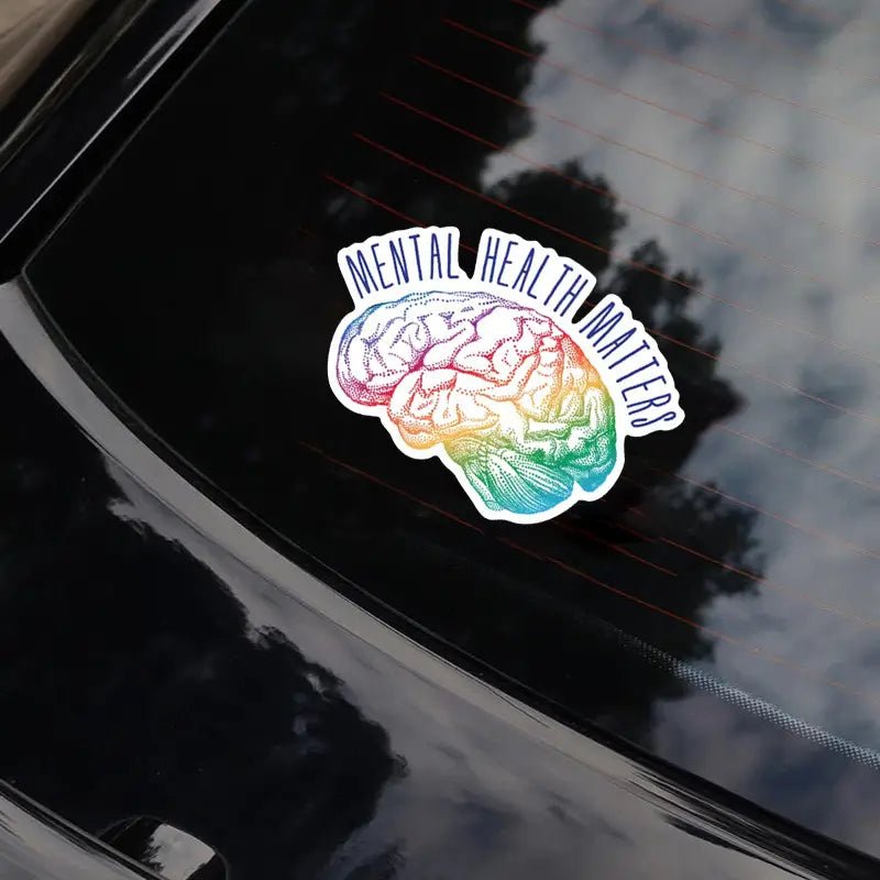 Colorful Brain Sticker - 7 Semicolon Couture