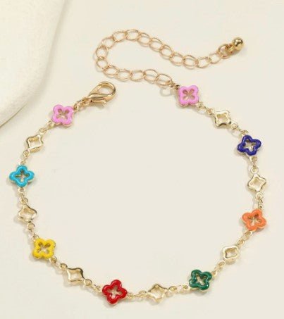 Colorful Clover Braclet - 7 Semicolon Couture