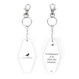 Compassion Wooden Keychain - 7 Semicolon Couture