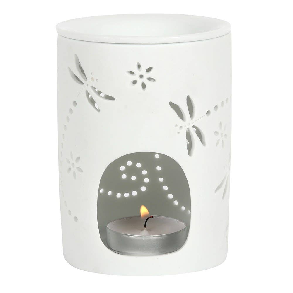 Cut Out Dragonfly Oil Burner and Wax Warmer - 7 Semicolon Couture