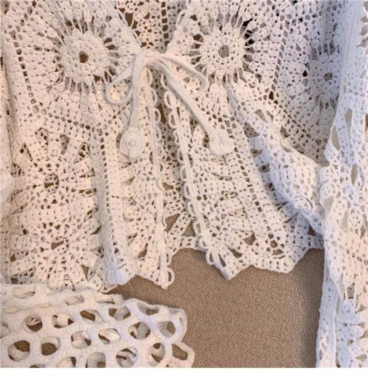 Bohemian Crochet Knit Cover-Up