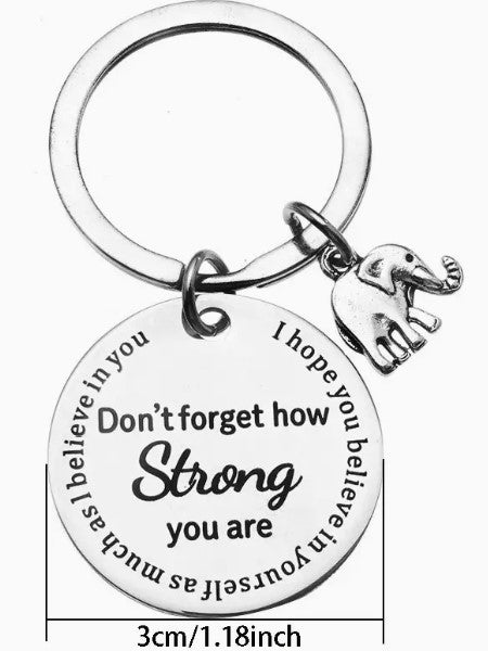 Don't forget - Keychain - 7 Semicolon Couture