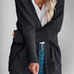 Double Take Pocketed Open Front Long Sleeve Cardigan - 7 Semicolon Couture