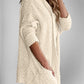 Double Take Pocketed Open Front Long Sleeve Cardigan - 7 Semicolon Couture