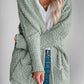 Double Take Pocketed Open Front Long Sleeve Cardigan - 7 Semicolon Couture