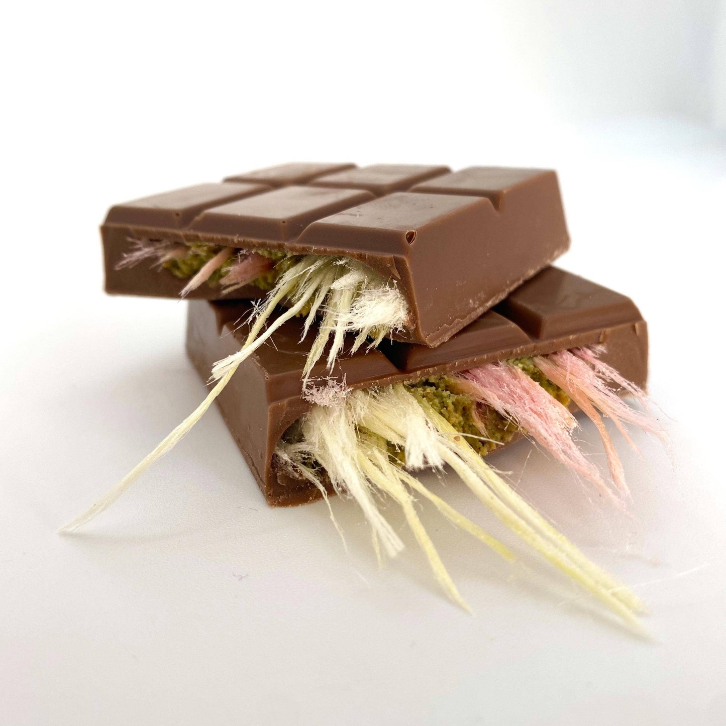 Malak Angel Hair Milk Chocolate with Pistachio & Cotton Candy - 65gr