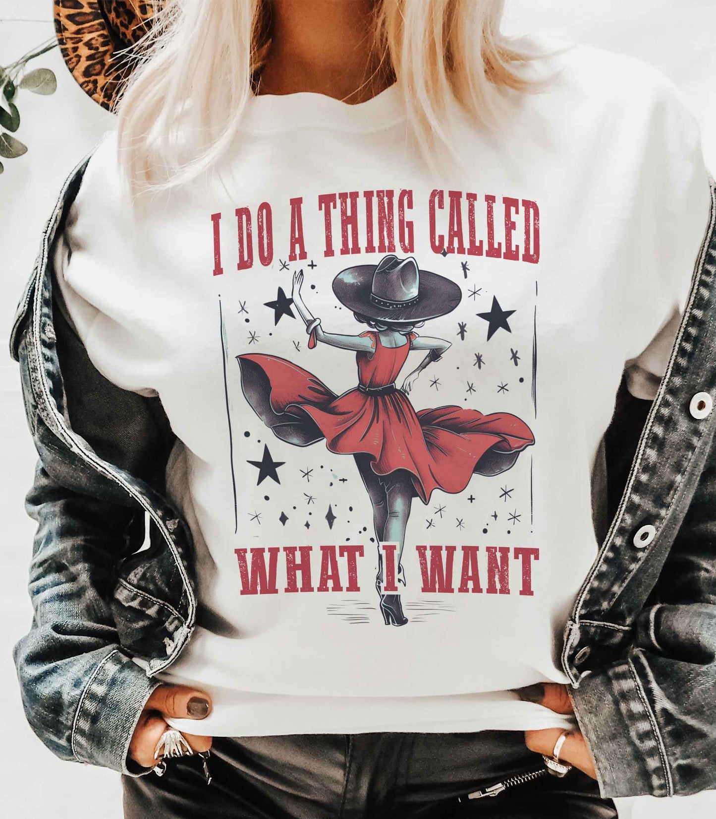 I do a Thing-Graphic Tee- White w/Rhinestones