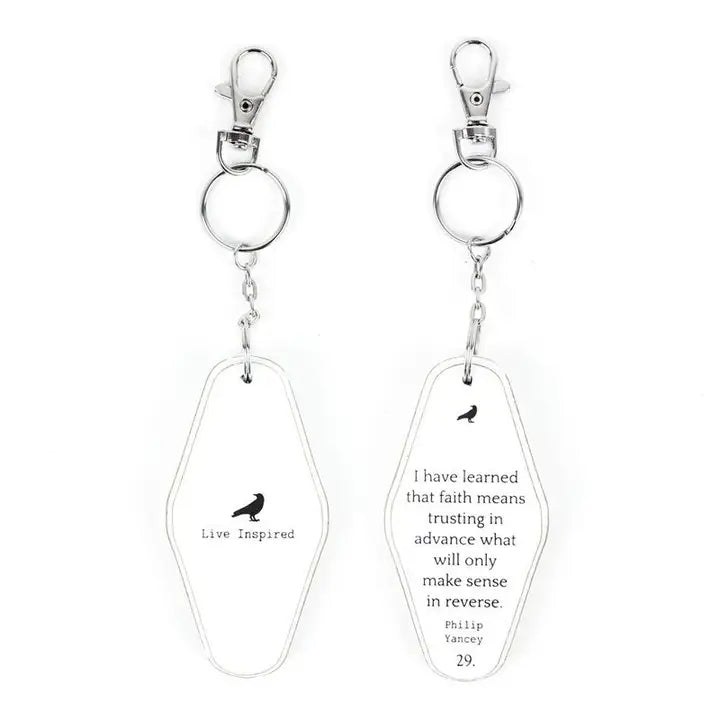 Faith Wooden Keychain - 7 Semicolon Couture