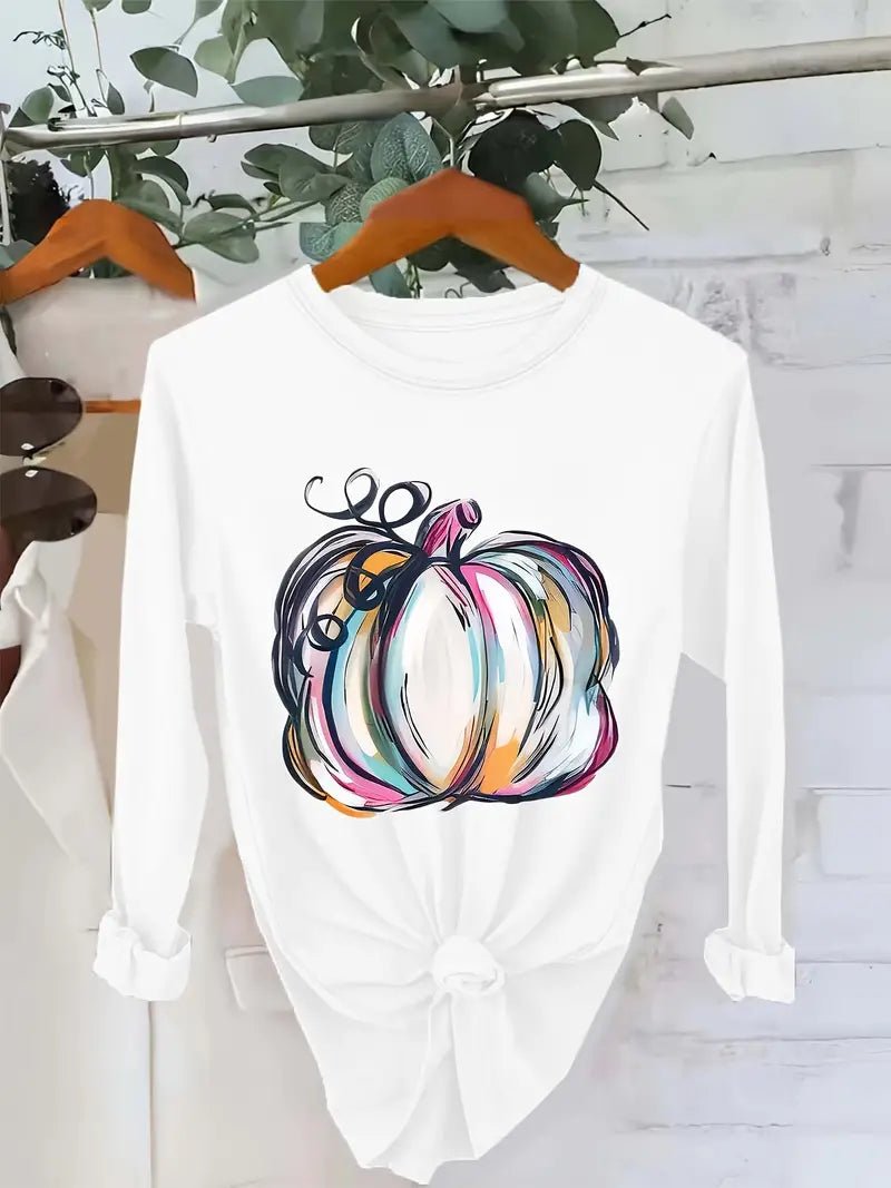 Fall Pumpkin Shirt - 7 Semicolon Couture