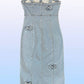 Denim dress with bow detailing