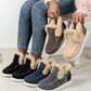 Furry Suede Round Toe Flat Sneakers - 7 Semicolon Couture