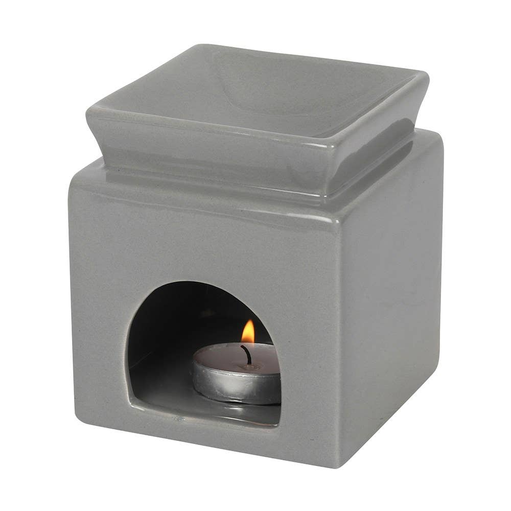 Grey Family Cut Out Oil Burner and Wax Warmer - 7 Semicolon Couture