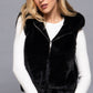 Hoodie Faux Fur Vest - 7 Semicolon Couture