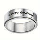 I AM ENOUGH Stainless - Steel Fidget Ring - 7 Semicolon Couture