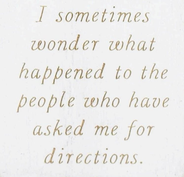 "I sometimes wonder..." funny magnet - 7 Semicolon Couture