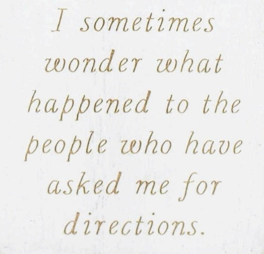 "I sometimes wonder..." funny magnet - 7 Semicolon Couture