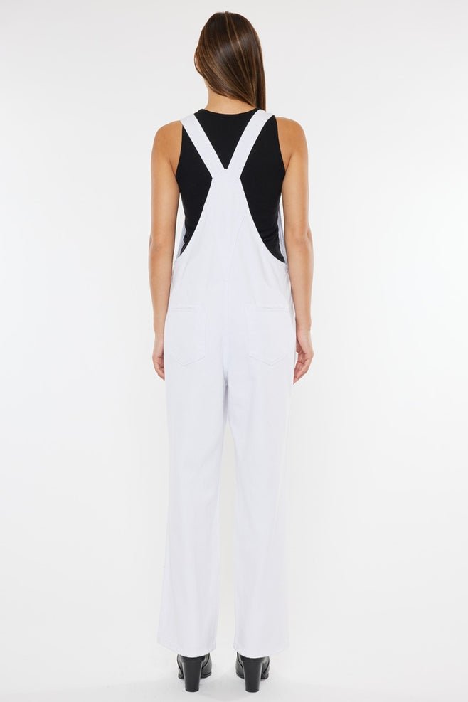 Kan Can White Distressed Overalls - 7 Semicolon Couture