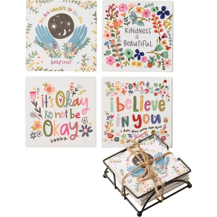 Kindness Coaster Set - 7 Semicolon Couture