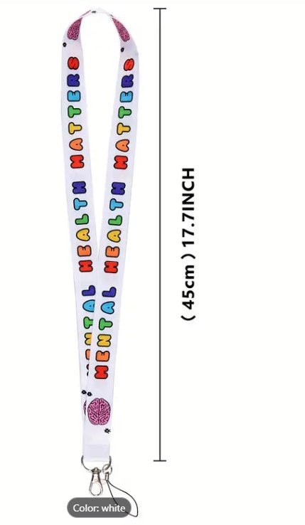 Mental Health Lanyard - 7 Semicolon Couture