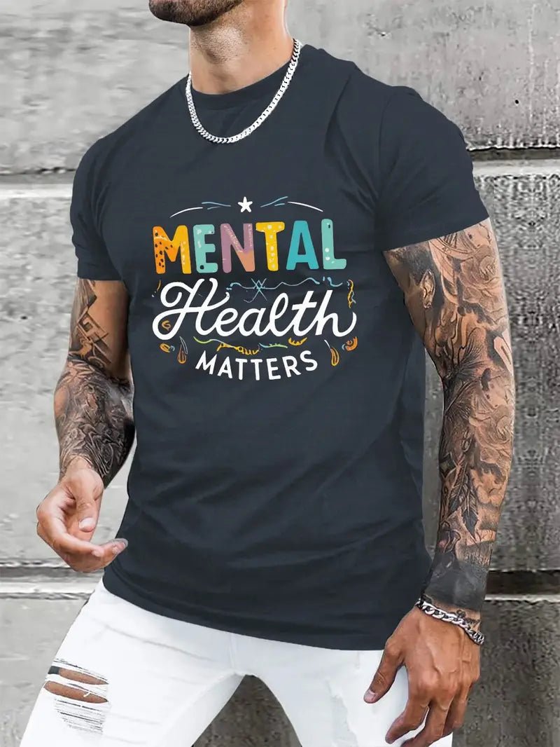 Mental Health Matters - Mens T-shirt - 7 Semicolon Couture