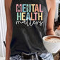 Mental Health Matters Sleeveless Shirt - Dark Grey - 7 Semicolon Couture