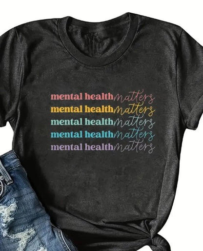 Mental Health Matters - T-shirt - 7 Semicolon Couture