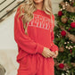 MERRY Round Neck Long Sleeve Top and Shorts Lounge Set - 7 Semicolon Couture