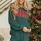 MERRY Round Neck Long Sleeve Top and Shorts Lounge Set - 7 Semicolon Couture