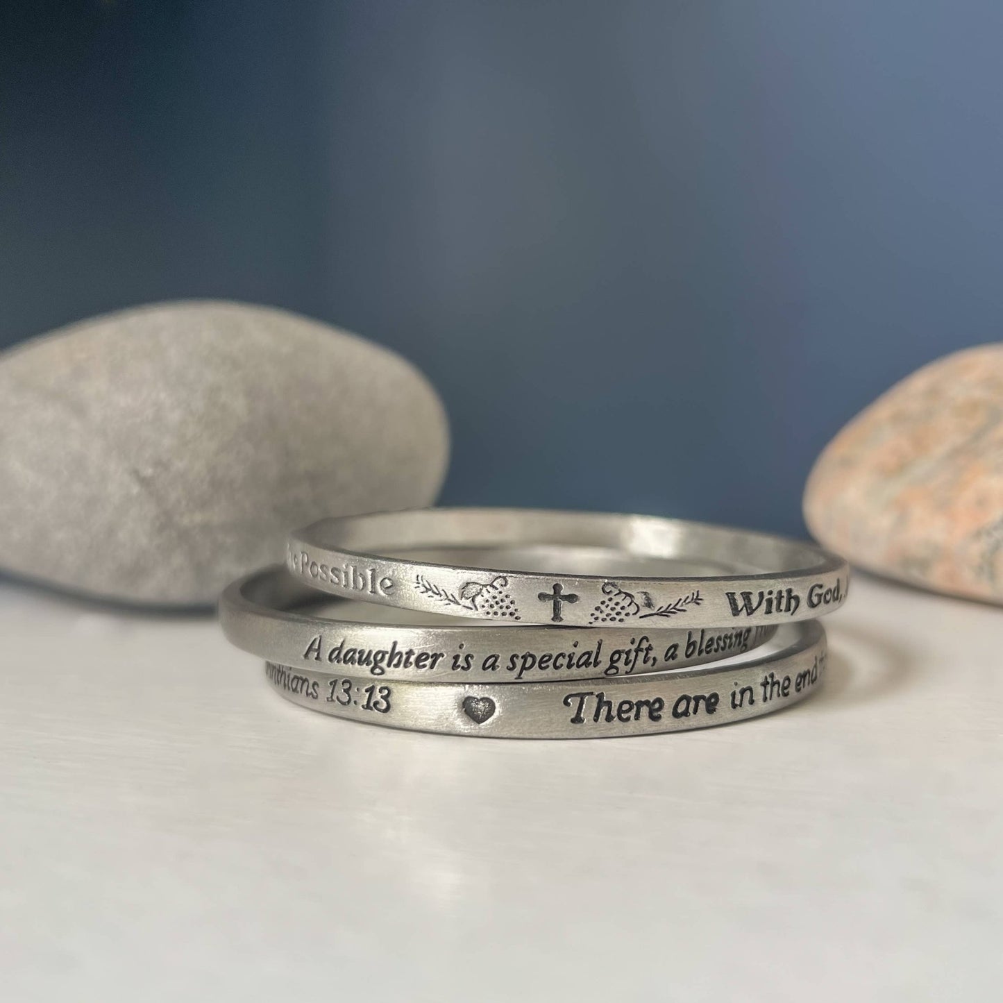 Message Bangles - 7 Semicolon Couture