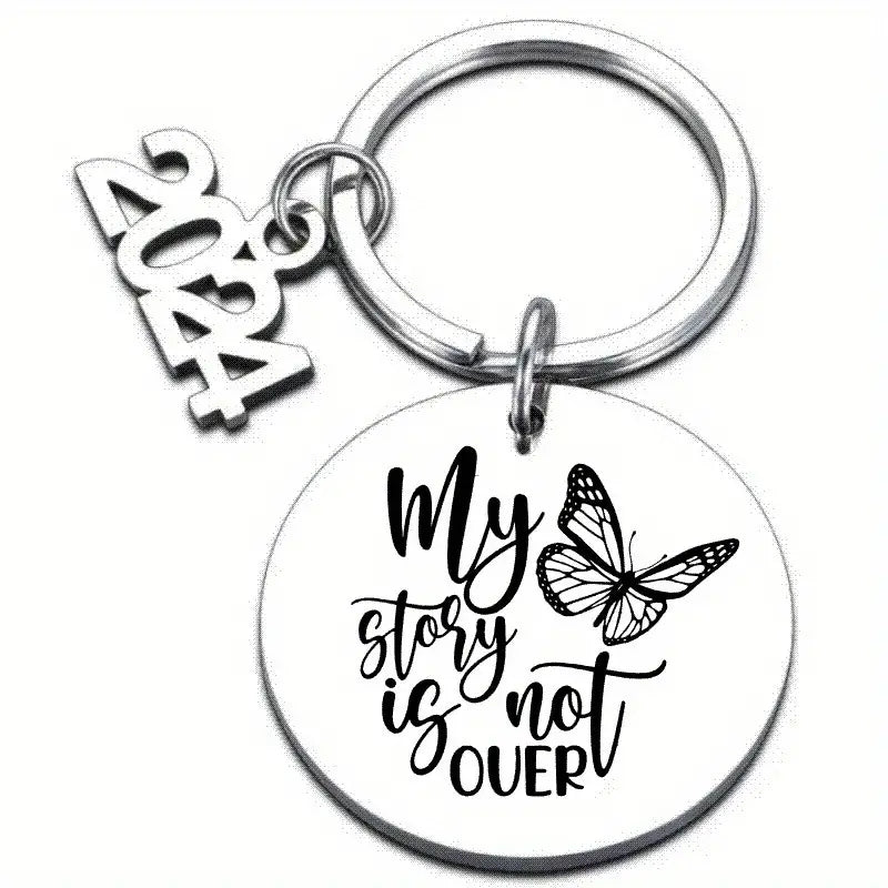 My Story Is Not Over, Keychain - 7 Semicolon Couture