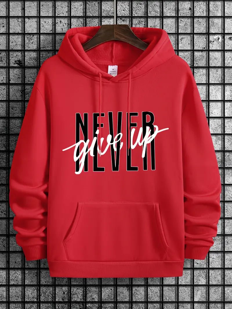 Never Give Up - Men's Sweatshirt - 7 Semicolon Couture