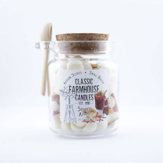 NEW! Soy Wax Melt Jar - Spiced Apple - 7 Semicolon Couture