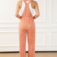 Orange Wide Leg Overalls - 7 Semicolon Couture