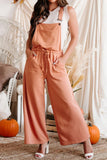 Orange Wide Leg Overalls - 7 Semicolon Couture