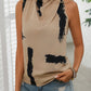 Perfee Cowl Neck Sleeveless Blouse - 7 Semicolon Couture