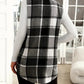 Plaid Print Vest Jacket - 7 Semicolon Couture