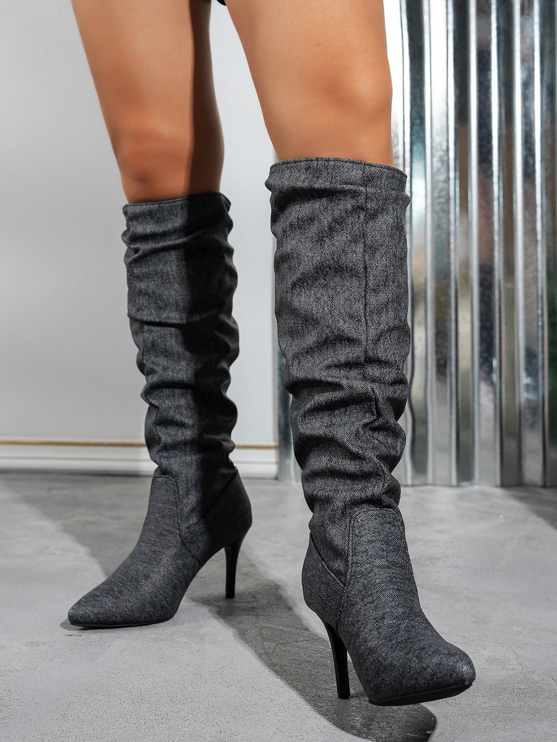 Point Toe Stiletto Boots - 7 Semicolon Couture