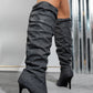 Point Toe Stiletto Boots - 7 Semicolon Couture