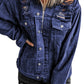 Rebel Ripped Denim Jacket - 7 Semicolon Couture